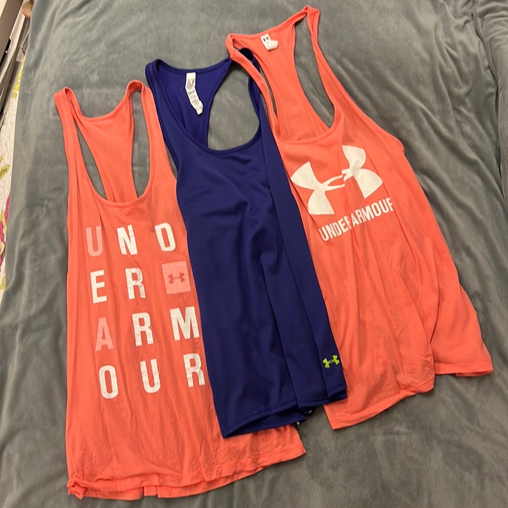 3 GUC Under Armour workout tanks